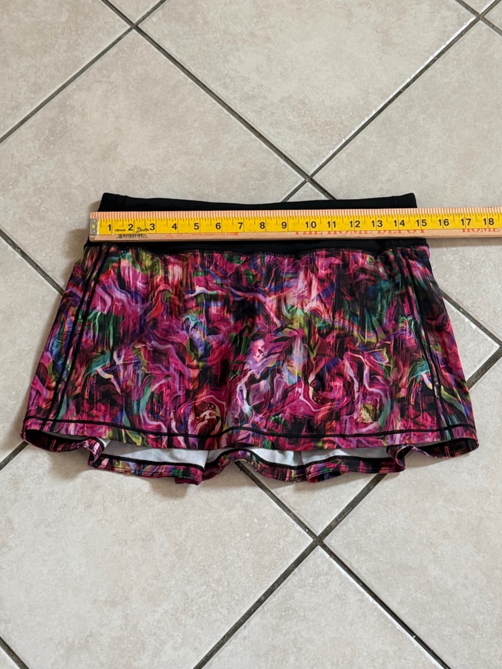 LULULEMON PACE RIVAL VIBRANT MULTICOLOR SKIRT/SKORT SIZE 6 - Picture 10 of 11